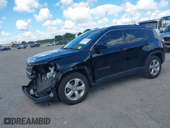 2020 Jeep Compass Latitude with VIN 3C4NJCBB4LT253364, listed as a IAAI auction lot 41565377 with 60,551 mi miles and . Bid and sale history available at DreamBid. Image 18.