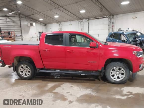 2020 Chevrolet Colorado 4WD LT with VIN 1GCGTCEN8L1201719, listed as a IAAI auction lot 41839241 with 45,265 mi miles and . Bid and sale history available at DreamBid. Image 13.