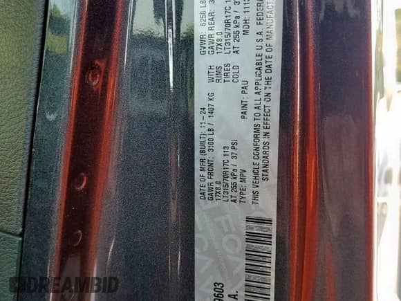 2025 Jeep Wrangler Willys с VIN 1C4RJXDN5SW509603, выставлен на аукционе Copart как лот 80553935 с пробегом 5 742 миль миль и Чистый • Clean title. История ставок и продаж доступна на DreamBid. Изображение 14.