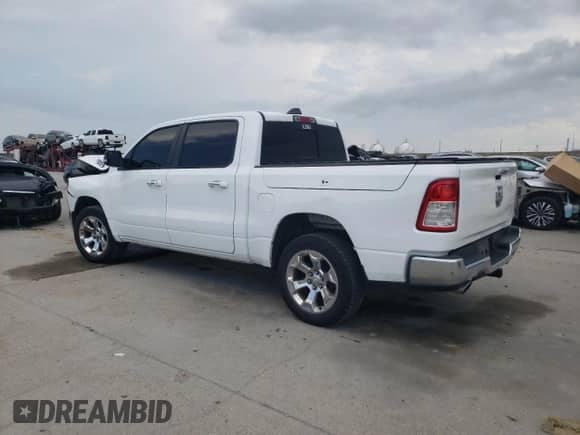 2019 Ram 1500 Big Horn with VIN 1C6RREFT3KN706761, listed as a Copart auction lot 66846795 with 123,313 mi miles and Salvage title. Bid and sale history available at DreamBid. Image 2.