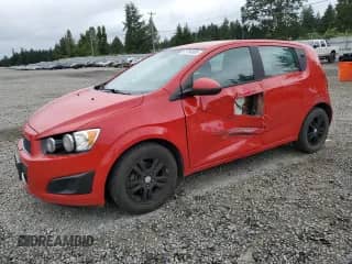 2012 Chevrolet Sonic LS with VIN 1G1JB6SH6C4120122, listed as a Copart auction lot 61784985 with 160,048 mi miles and Salvage title. Bid and sale history available at DreamBid. Image 1.