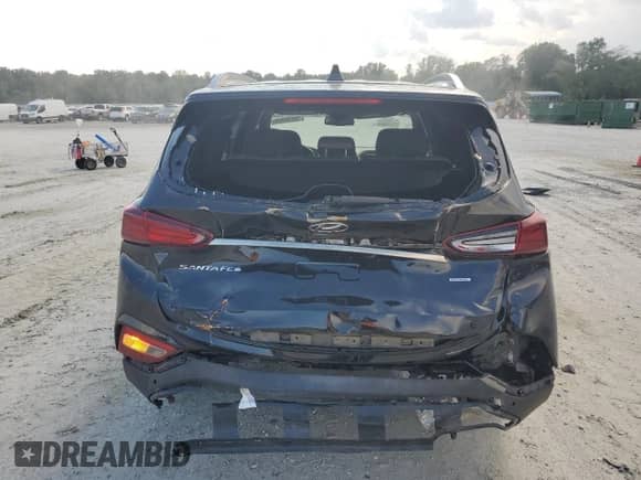 2019 Hyundai Santa Fe SEL with VIN 5NMS3CADXKH059059, listed as a Copart auction lot 70695465 with 94,980 mi miles and Salvage title. Bid and sale history available at DreamBid. Image 6.