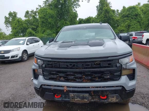 2024 Chevrolet Silverado 1500 Custom Trail Boss z VIN 3GCPDCEK2RG197468, wystawiony jako IAAI lot #42285969 z przebiegiem Nie podano mil oraz . Historia ofert i sprzedaży dostępna na DreamBid. Obrazek 12.