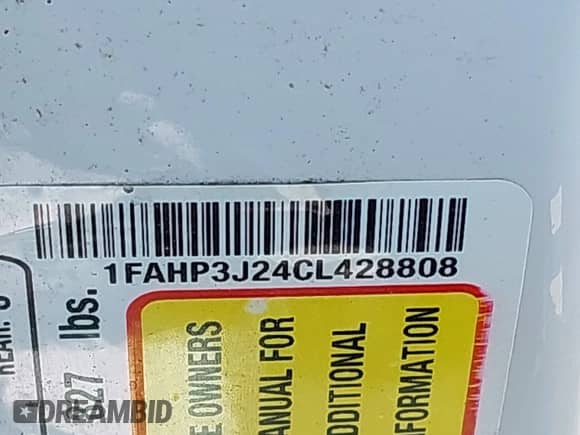 2012 Ford Focus Titanium with VIN 1FAHP3J24CL428808, listed as a IAAI auction lot 42966757 with 118,347 mi miles and . Bid and sale history available at DreamBid. Image 9.