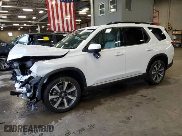 2025 Honda Pilot Elite с VIN 5FNYG1H85SB118323, выставлен на аукционе Copart как лот 65849815 с пробегом 4 661 миль миль и Списание • Salvage title. История ставок и продаж доступна на DreamBid. Изображение 1.