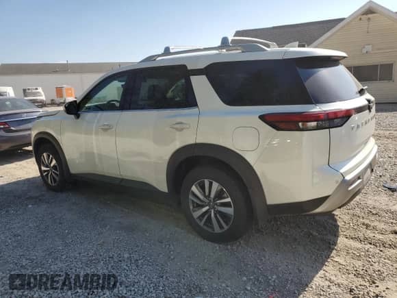 2024 Nissan Pathfinder SL with VIN 5N1DR3CC8RC295368, listed as a Copart auction lot 80224635 with 13,691 mi miles and Salvage title. Bid and sale history available at DreamBid. Image 2.