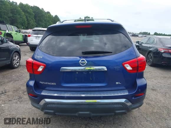 2017 Nissan Pathfinder S with VIN 5N1DR2MN9HC643350, listed as a IAAI auction lot 42744302 with 137,474 mi miles and . Bid and sale history available at DreamBid. Image 16.
