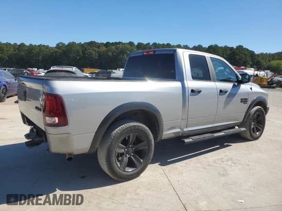 2023 Ram 1500 Warlock with VIN 1C6RR7GG4PS563342, listed as a Copart auction lot 86293055 with 35,573 mi miles and Salvage title. Bid and sale history available at DreamBid. Image 3.