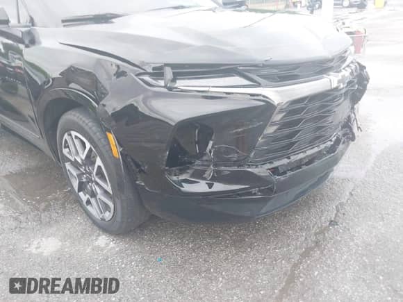 2024 Chevrolet Blazer RS with VIN 3GNKBERS3RS277937, listed as a IAAI auction lot 42777897 with 37,721 mi miles and . Bid and sale history available at DreamBid. Image 6.