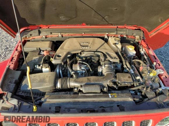 2021 Jeep Wrangler Unlimited Sahara with VIN 1C4HJXEGXMW532342, listed as a Copart auction lot 69466395 with 46,566 mi miles and Salvage title. Bid and sale history available at DreamBid. Image 12.