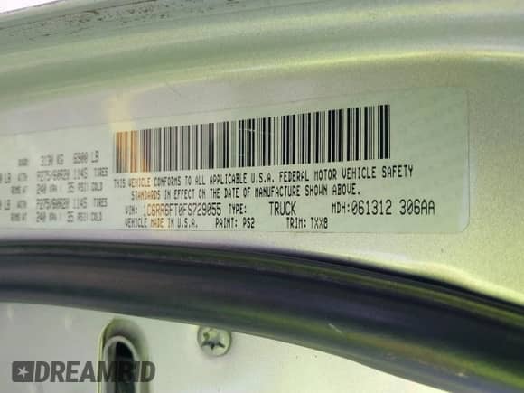 2015 Ram 1500 Express с VIN 1C6RR6FT0FS729055, выставлен на аукционе IAAI как лот 41519358 с пробегом 191 772 миль миль и . История ставок и продаж доступна на DreamBid. Изображение 9.