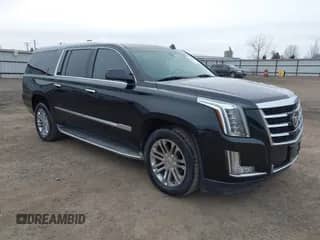 2015 Cadillac Escalade ESV with VIN 1GYS4GKJ9FR158167, listed as a IAAI auction lot 41850160 with 216,240 mi miles and . Bid and sale history available at DreamBid. Image 1.