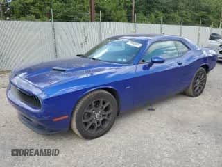 2018 Dodge Challenger GT with VIN 2C3CDZGGXJH184227, listed as a Copart auction lot 71465665 with 63,350 mi miles and Salvage title. Bid and sale history available at DreamBid. Image 1.