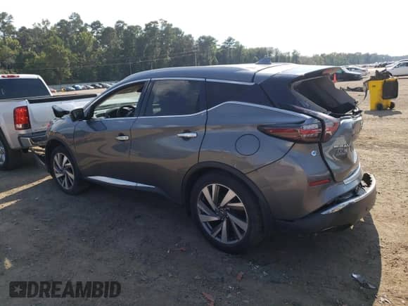 2020 Nissan Murano SL with VIN 5N1AZ2CJ4LN104486, listed as a Copart auction lot 70178075 with 74,981 mi miles and Salvage title. Bid and sale history available at DreamBid. Image 2.