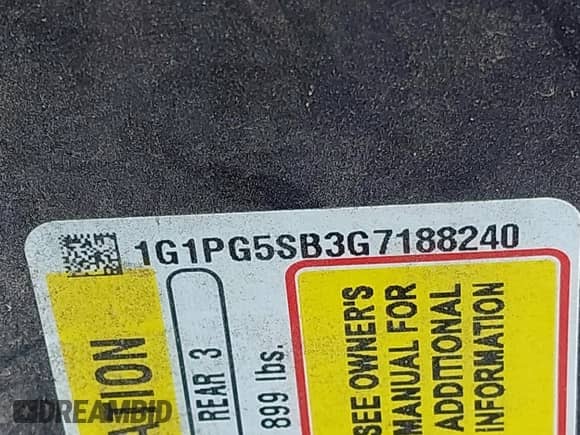 2016 Chevrolet Cruze LTZ с VIN 1G1PG5SB3G7188240, выставлен на аукционе IAAI как лот 43096117 с пробегом 118 353 миль миль и . История ставок и продаж доступна на DreamBid. Изображение 9.