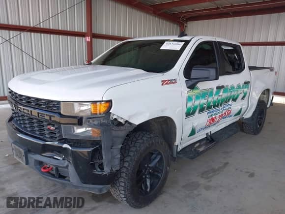 2020 Chevrolet Silverado 1500 Custom Trail Boss with VIN 3GCPYCEF4LG229741, listed as a IAAI auction lot 42156886 with 85,678 mi miles and . Bid and sale history available at DreamBid. Image 21.