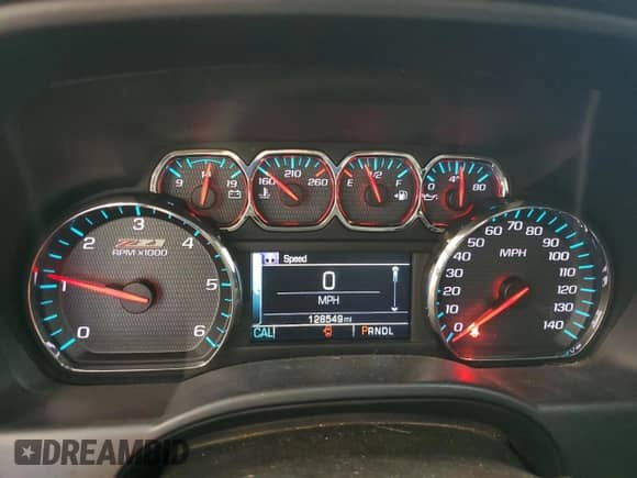 2017 Chevrolet Silverado 1500 LT with VIN 3GCUKRECXHG175107, listed as a Copart auction lot 84239845 with 128,549 mi miles and Salvage title. Bid and sale history available at DreamBid. Image 9.