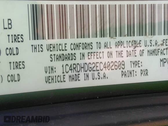 2014 Dodge Durango Limited with VIN 1C4RDHDG2EC402609, listed as a IAAI auction lot 33031286 with 73,700 mi miles and . Bid and sale history available at DreamBid. Image 9.