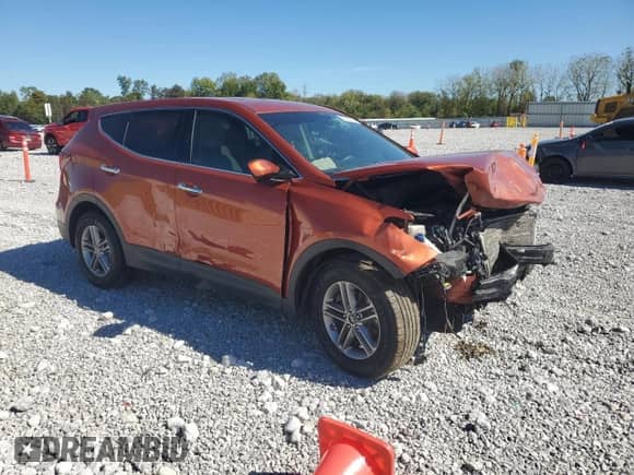 2017 Hyundai Santa Fe 2.4L with VIN 5XYZTDLB5HG449814, listed as a Copart auction lot 82003815 with 98,470 mi miles and Salvage title. Bid and sale history available at DreamBid. Image 4.