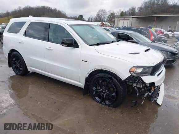 2020 Dodge Durango R/T with VIN 1C4SDJCT3LC412375, listed as a IAAI auction lot 40950057 with 46,437 mi miles and . Bid and sale history available at DreamBid. Image 1.