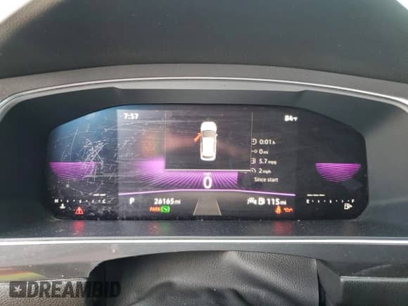 2022 Volkswagen Tiguan SE R-Line Black с VIN 3VVCB7AX7NM131668, выставлен на аукционе Copart как лот 65747475 с пробегом 26 165 миль миль и Чистый • Clean title. История ставок и продаж доступна на DreamBid. Изображение 9.