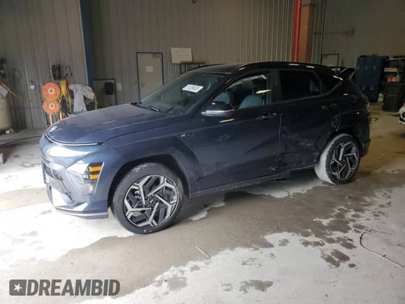 2025 Hyundai Kona N Line S with VIN KM8HBCA36SU191129, listed as a Copart auction lot 51826835 with 6,129 mi miles and Salvage title. Bid and sale history available at DreamBid. Image 1.