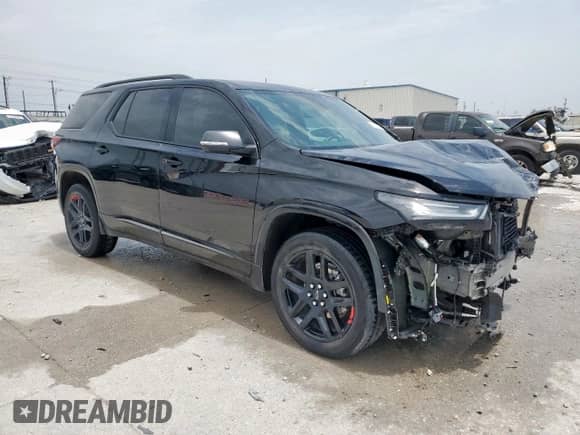 2022 Chevrolet Traverse Premier with VIN 1GNEVKKW3NJ123529, listed as a Copart auction lot 57111385 with 48,158 mi miles and Clean title. Bid and sale history available at DreamBid. Image 4.