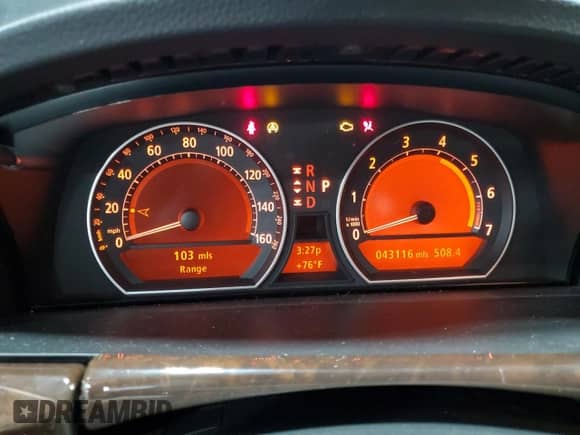 2006 BMW 7 Series 750Li with VIN WBAHN83506DT64606, listed as a Copart auction lot 65986945 with 43,116 mi miles and Salvage title. Bid and sale history available at DreamBid. Image 9.