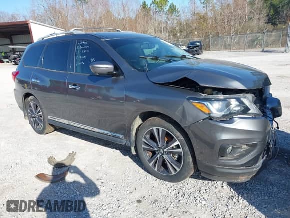 2018 Nissan Pathfinder S with VIN 5N1DR2MNXJC665900, listed as a IAAI auction lot 41496498 with 112,263 mi miles and . Bid and sale history available at DreamBid. Image 1.