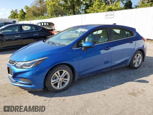 2018 Chevrolet Cruze LT z VIN 3G1BE6SM8JS598838, wystawiony jako Copart lot #69465975 z przebiegiem 157 213 mil mil oraz Szkoda całkowita • Salvage title. Historia ofert i sprzedaży dostępna na DreamBid. Obrazek 1.