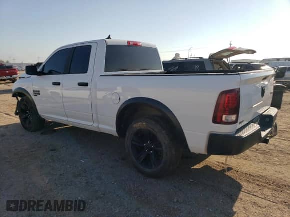 2021 Ram 1500 Warlock z VIN 1C6RR7GG3MS538766, wystawiony jako Copart lot #69126805 z przebiegiem 63 099 mil mil oraz Szkoda całkowita • Salvage title. Historia ofert i sprzedaży dostępna na DreamBid. Obrazek 2.