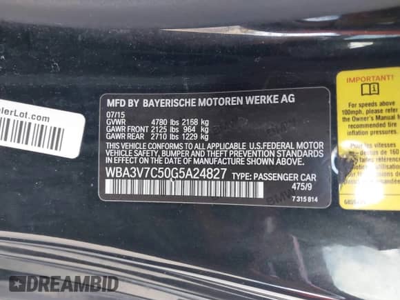 2016 BMW 4 Series 428i с VIN WBA3V7C50G5A24827, выставлен на аукционе IAAI как лот 41582906 с пробегом 90 161 миль миль и . История ставок и продаж доступна на DreamBid. Изображение 9.