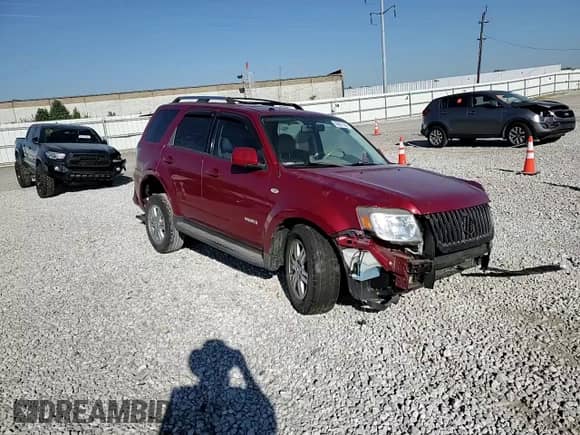 2008 Mercury Mariner Premier with VIN 4M2CU97128KJ45782, listed as a Copart auction lot 80001145 with 124,898 mi miles and Salvage title. Bid and sale history available at DreamBid. Image 14.