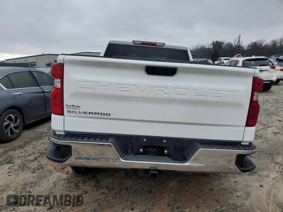 2024 Chevrolet Silverado 1500 Work Truck with VIN 1GCRAAEK2RZ382920, listed as a Copart auction lot 85007224 with 1,065 mi miles and Salvage title. Bid and sale history available at DreamBid. Image 6.