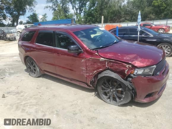 2020 Dodge Durango GT Plus with VIN 1C4RDHDG8LC381374, listed as a Copart auction lot 68491875 with Not provided miles and Non repairable. Bid and sale history available at DreamBid. Image 4.