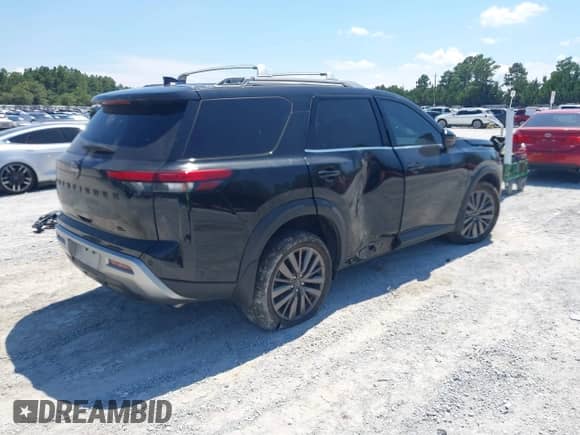 2023 Nissan Pathfinder SL with VIN 5N1DR3CB6PC247663, listed as a IAAI auction lot 43075953 with 14,115 mi miles and . Bid and sale history available at DreamBid. Image 4.