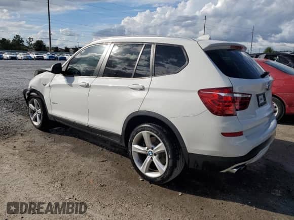 2017 BMW X3 sDrive28i with VIN 5UXWZ7C35H0X40779, listed as a Copart auction lot 85001495 with 69,220 mi miles and Salvage title. Bid and sale history available at DreamBid. Image 2.