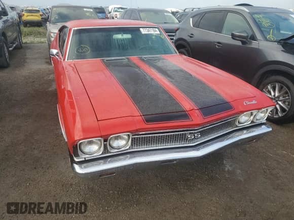 1968 Chevrolet Chevelle с VIN 138378K143248, выставлен на аукционе Copart как лот 77347184 с пробегом 68 293 миль миль и На запчасти • Non repairable. История ставок и продаж доступна на DreamBid. Изображение 5.