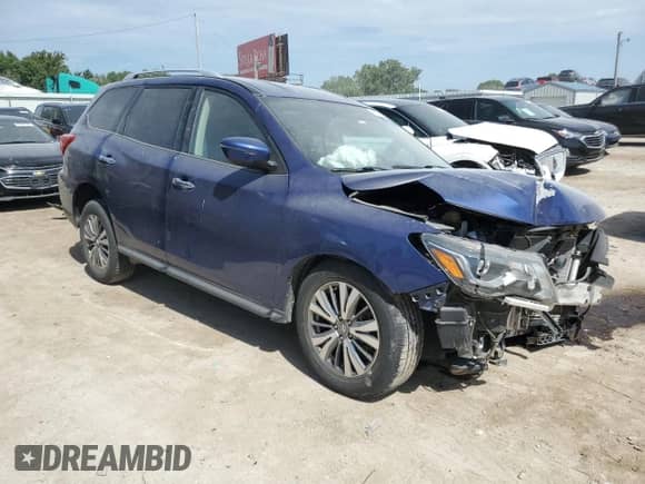 2018 Nissan Pathfinder S with VIN 5N1DR2MM7JC641657, listed as a Copart auction lot 66756395 with 63,046 mi miles and Salvage title. Bid and sale history available at DreamBid. Image 4.