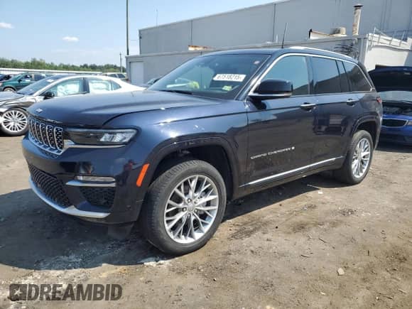 2023 Jeep Grand Cherokee Summit с VIN 1C4RJHEG8P8879638, выставлен на аукционе Copart как лот 67518215 с пробегом 37 247 миль миль и Списание • Salvage title. История ставок и продаж доступна на DreamBid. Изображение 1.