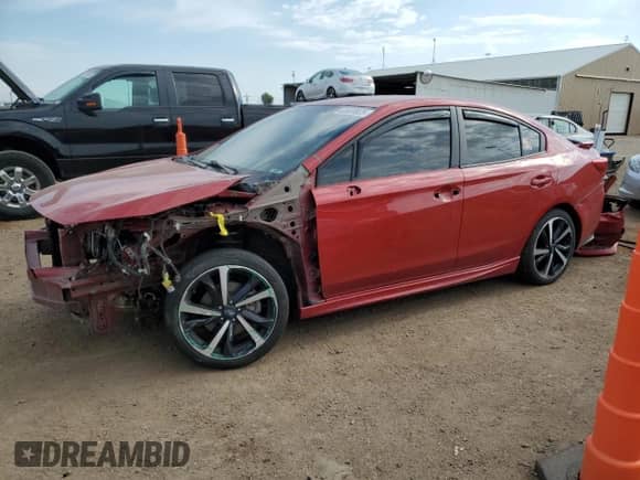 2021 Subaru Impreza Special Sports with VIN 4S3GKAL68M3601160, listed as a Copart auction lot 68630925 with 81,382 mi miles and Salvage title. Bid and sale history available at DreamBid. Image 1.