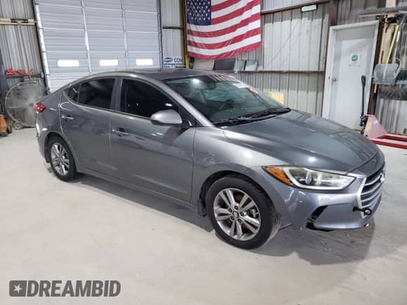 2017 Hyundai Elantra Value Edition with VIN KMHD84LFXHU410533, listed as a Copart auction lot 64241425 with 156,419 mi miles and Salvage title. Bid and sale history available at DreamBid. Image 4.