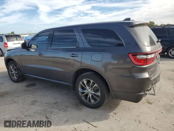 2020 Dodge Durango GT Plus with VIN 1C4RDJDG7LC296825, listed as a Copart auction lot 80914885 with 120,907 mi miles and Non repairable. Bid and sale history available at DreamBid. Image 2.