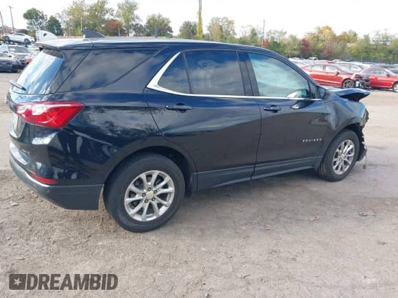 2020 Chevrolet Equinox LT z VIN 2GNAXTEV3L6233315, wystawiony jako IAAI lot #43531686 z przebiegiem 106 456 mil mil oraz . Historia ofert i sprzedaży dostępna na DreamBid. Obrazek 4.