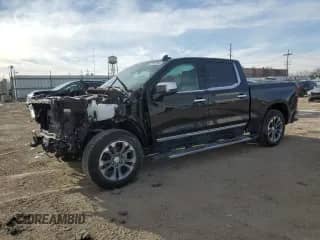 2023 Chevrolet Silverado 1500 High Country with VIN 1GCUDJE85PZ241066, listed as a Copart auction lot 87661565 with 35,266 mi miles and Salvage title. Bid and sale history available at DreamBid. Image 1.