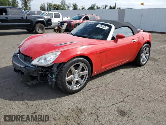 2007 Saturn Sky с VIN 1G8MB35B47Y100549, выставлен на аукционе Copart как лот 68040564 с пробегом 131 085 миль миль и Списание • Salvage title. История ставок и продаж доступна на DreamBid. Изображение 1.