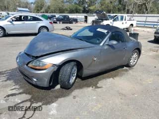 2004 BMW Z4 2.5i with VIN 4USBT33554LR68442, listed as a Copart auction lot 50046665 with 74,643 mi miles and Salvage title. Bid and sale history available at DreamBid. Image 1.