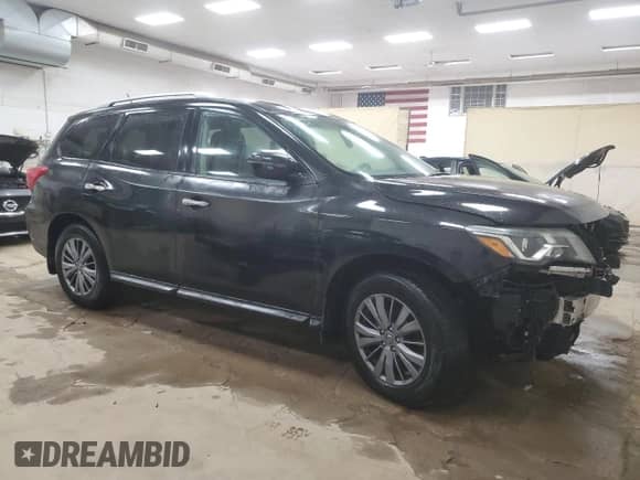 2017 Nissan Pathfinder Platinum with VIN 5N1DR2MM3HC640502, listed as a Copart auction lot 71674195 with 120,696 mi miles and Clean title. Bid and sale history available at DreamBid. Image 4.