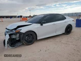 2024 Toyota Camry XSE with VIN 4T1K61AK4RU198936, listed as a Copart auction lot 81599395 with 55,118 mi miles and Salvage title. Bid and sale history available at DreamBid. Image 1.