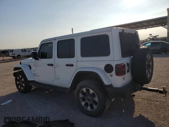 2021 Jeep Wrangler Unlimited Sahara High Altitude with VIN 1C4HJXEG4MW647079, listed as a Copart auction lot 80202154 with 92,490 mi miles and Clean title. Bid and sale history available at DreamBid. Image 2.
